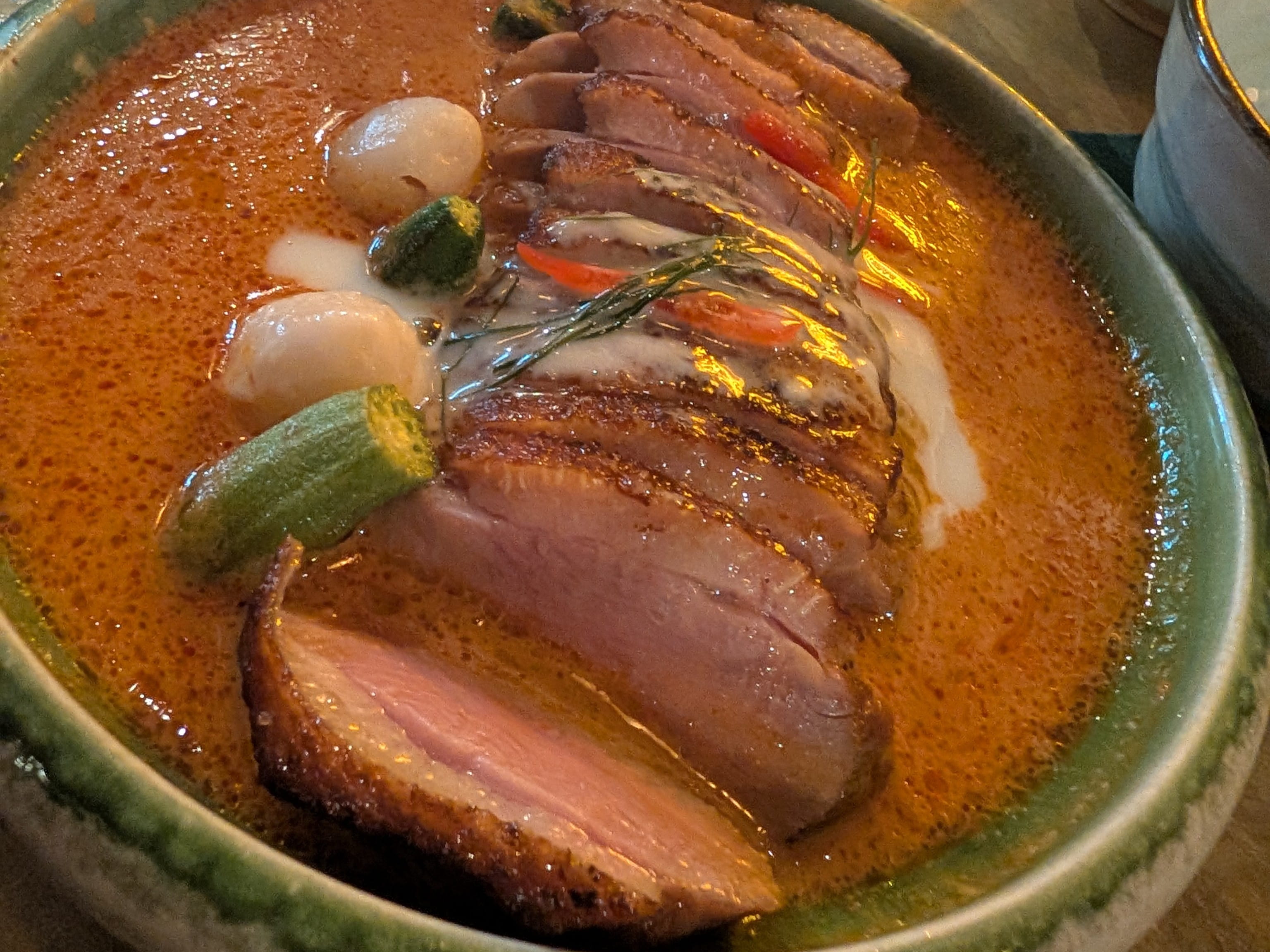 Duck panang curry at Soothr Thai restaurant